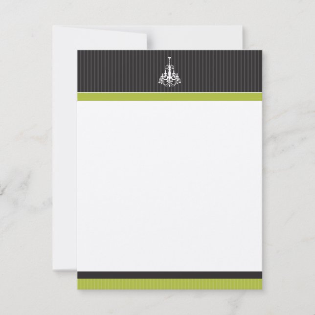 Klassi Chandelier - Flat Note Cards (Oscars) Anteckningskort (Framsida)