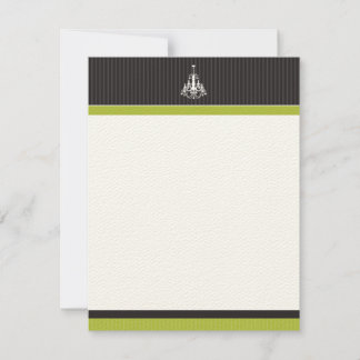 Klassi Chandelier - Flat Note Cards (Oscars) Anteckningskort