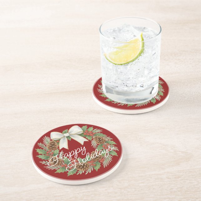Klassi decemberutandning med vit Helgdag Underlägg (Sidan)