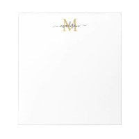 Klassi Modern Girly Script Monogram Black Guld