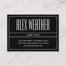 Klassi Modern Professionell vit och svart