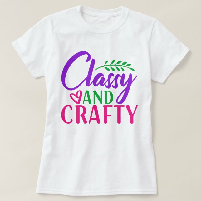 Klassi och Crafty Women's T-shirt (Design framsida)