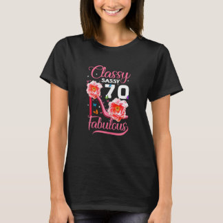Klassi Sassy 70 Fabulous 70th Birthday Part T Shirt