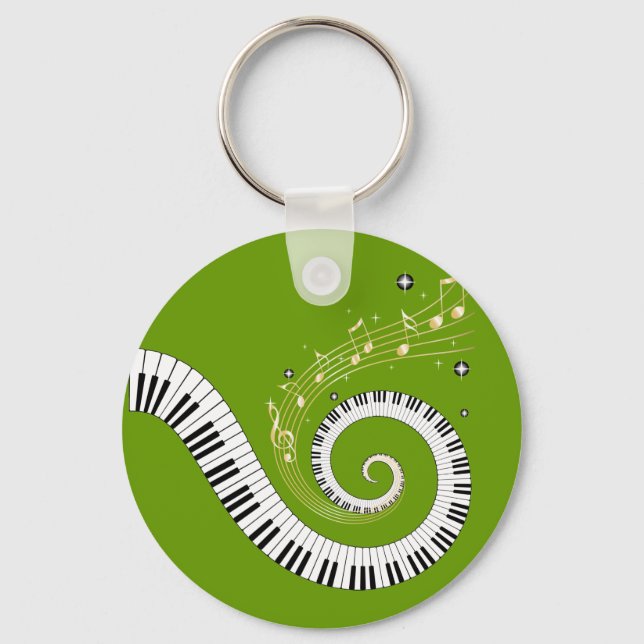 klassi sche Klavierspirale Nyckelring (Framsida)