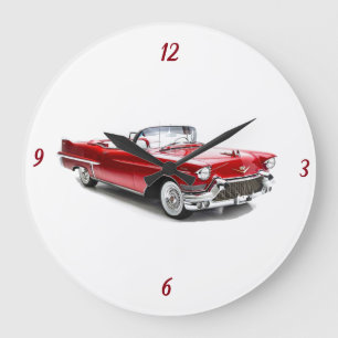 **** KLASSIC 57 CHEVY*** CLOCK STOR KLOCKA