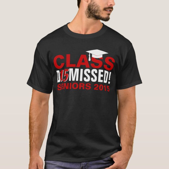 Klassificera av 2015 avfärdade röd studenten t-shirt (Framsida)