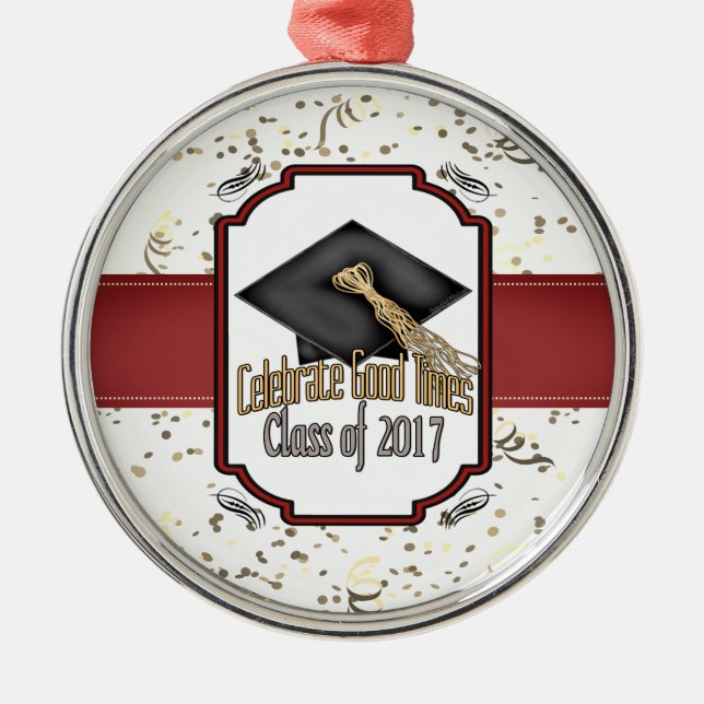 Klassificera av 2017 firar den bra julgransprydnad metall (Framsidan)