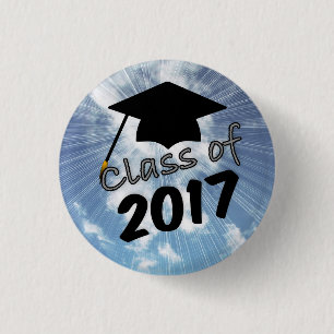 Klassificera av 2017, och en studentmössa på bl knapp