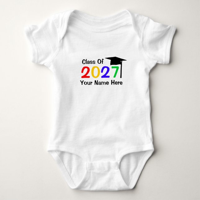 klassificera av 2027 begynna studenten tee shirt (Framsida)