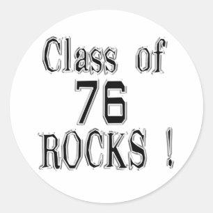 Klassificera av '76 stenar! Klistermärke