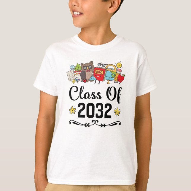 Klassificera av back to schoolstudenten 2032 t shirt (Framsida)