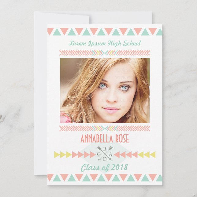 Klassificera av den Aztec stam- studentfesten för Inbjudningar (Framsida)