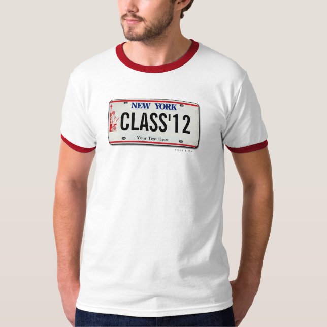 Klassificera av för registreringsskyltstudenten t-shirt (Framsida)