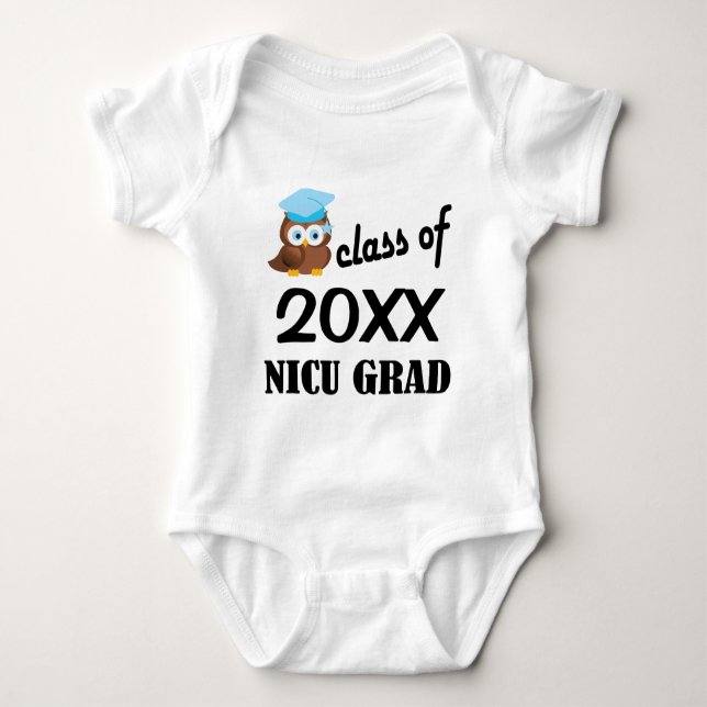 Klassificera av för ugglababyen för 20XX NICU den T Shirt (Framsida)