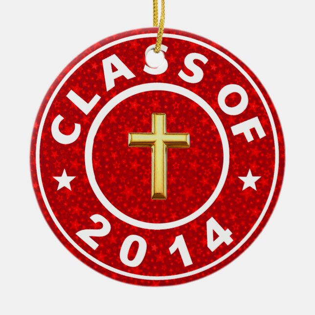 Klassificera av kristen 2014 julgransprydnad keramik (Framsidan)