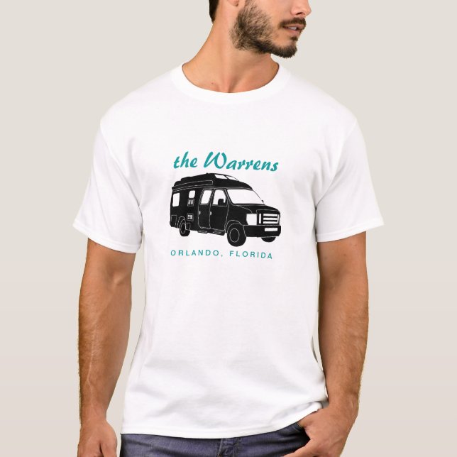 Klassificera B Motorhome/Campare Skåpbil Tee (Framsida)
