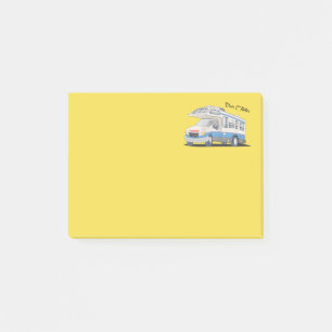 "Klassificera C" Motorhome noterar Post-it Block
