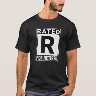 Klassificerad R för regummerad utformning av kredi T Shirt