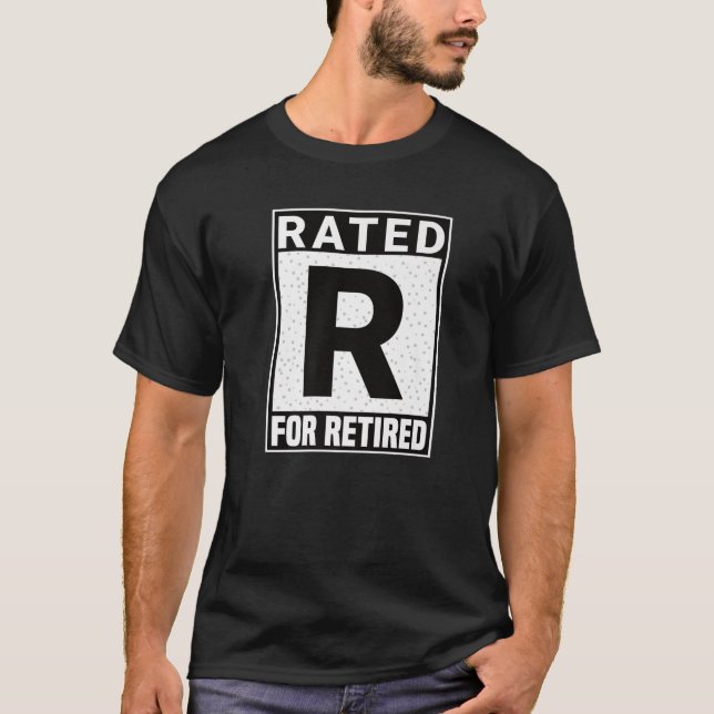 Klassificerad R för regummerad utformning av kredi T Shirt (Framsida)
