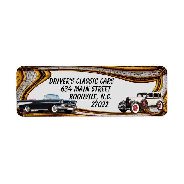 KLASSIFICERADE BILDER RETURADRESS ETIKETT (Framsidan)