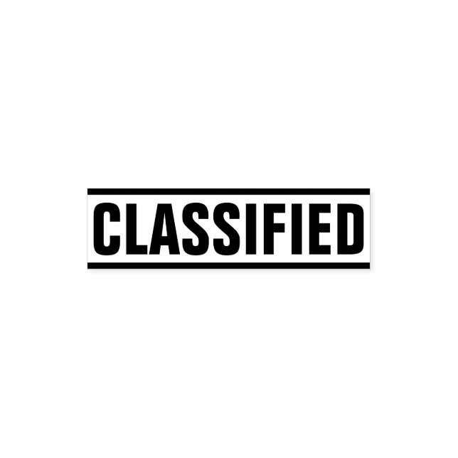 Klassificerat märke självfärgande stämpel (Design)