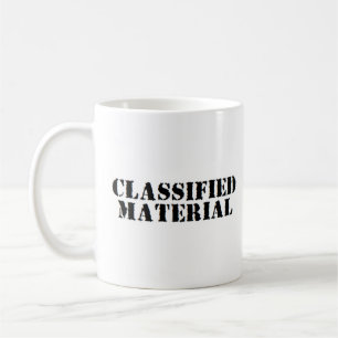 klassificerat material kaffemugg
