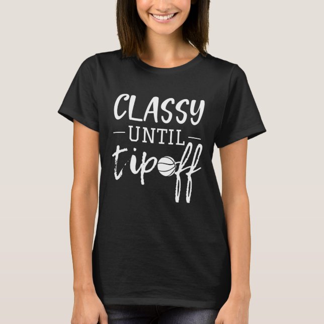 klassig fram till tipoff  t shirt (Framsida)