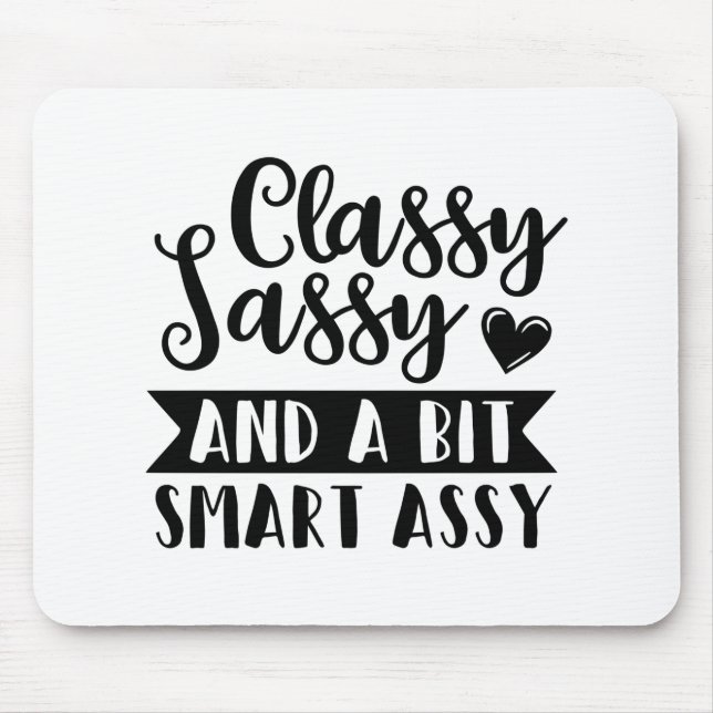 klassig och lite smart assy musmatta (Framsidan)