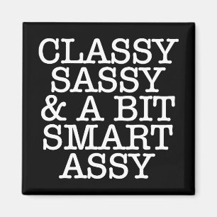 Klassig Sassy & lite smart ass magnet