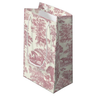 Klassigt Elegant Chic Rosa Hästar Landsbygd Toile