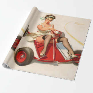 Klassiker50-talvintage klämmer fast upp presentpapper