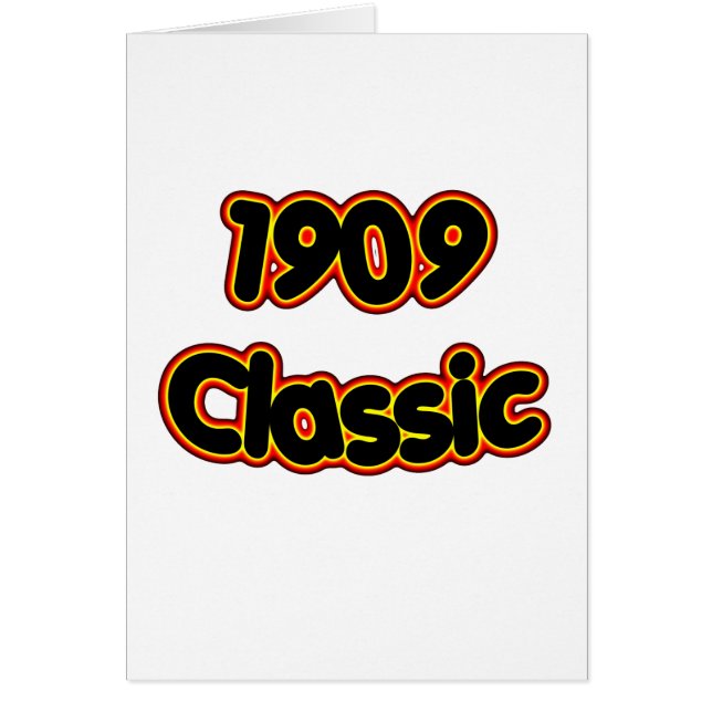 Klassiker 1909 hälsningskort (Framsidan)