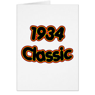 Klassiker 1934 hälsningskort