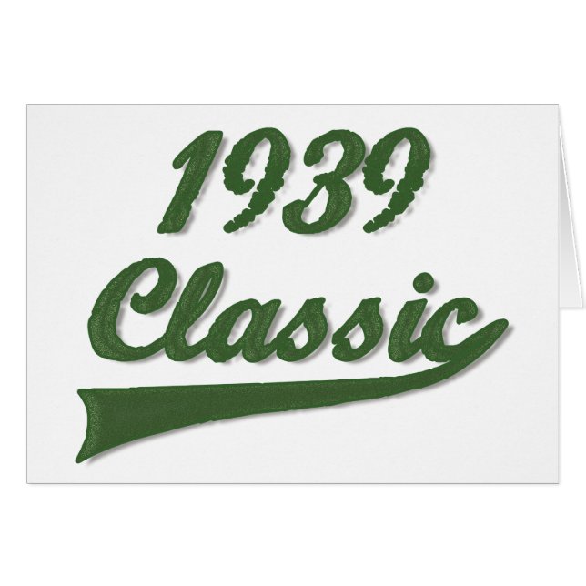 Klassiker 1939 hälsningskort (Framsidan Horizontal)