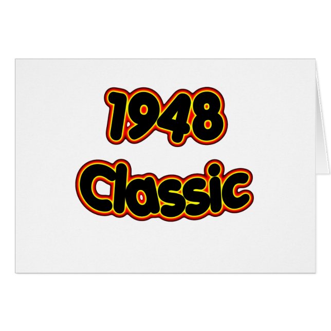 Klassiker 1948 hälsningskort (Framsidan Horizontal)