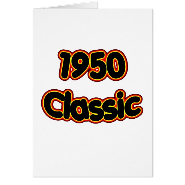 Klassiker 1950 hälsningskort (Framsidan)