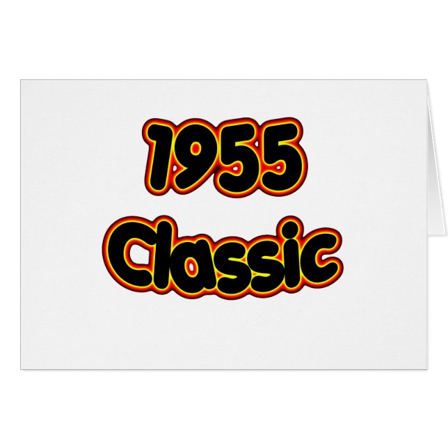 Klassiker 1955 hälsningskort (Framsidan Horizontal)