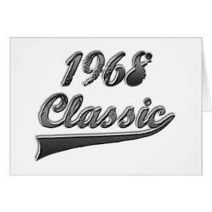 Klassiker 1968 hälsningskort
