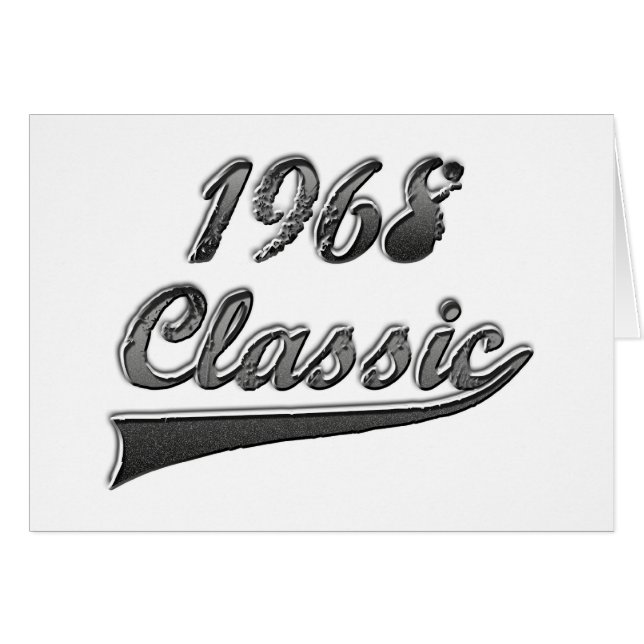 Klassiker 1968 hälsningskort (Framsidan Horizontal)