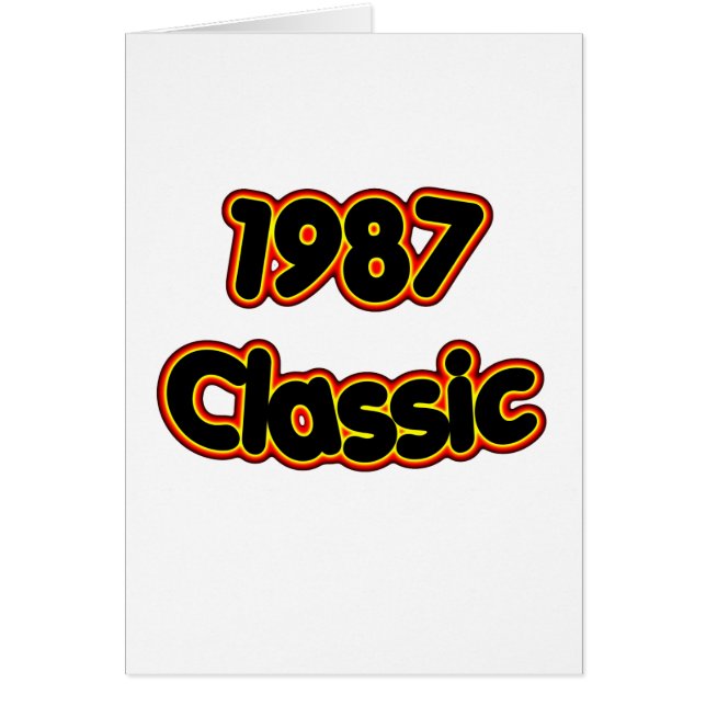Klassiker 1987 hälsningskort (Framsidan)