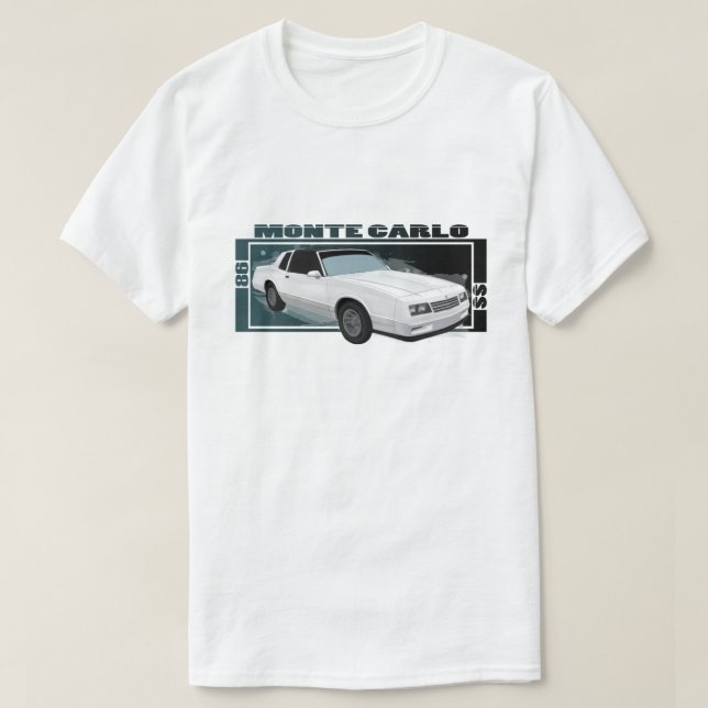 Klassiker 86 grafiska Monte - carlo SS Tröja (Design framsida)