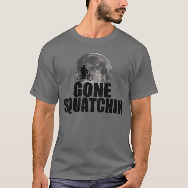 Klassiker borta Squatchin Sasquatch på Tee (Framsida)