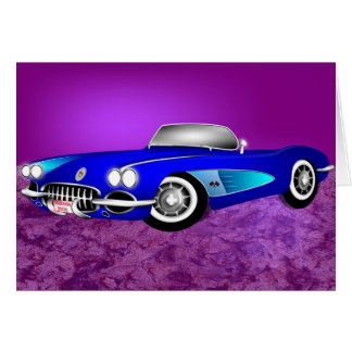 KLASSIKER CORVETTE HÄLSNINGSKORT