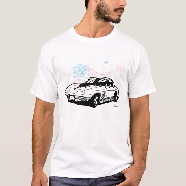 Klassiker Corvette T-shirt (Framsida)