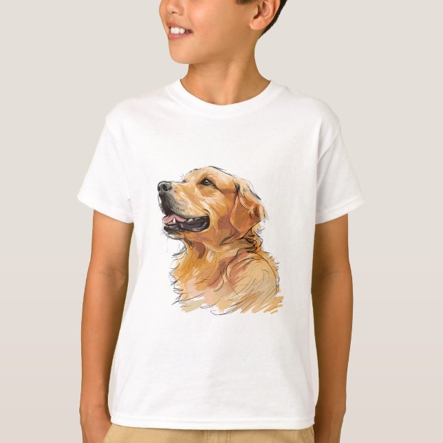 Klassiker för barn Silhuetter av hundar T Shirt (Framsida)