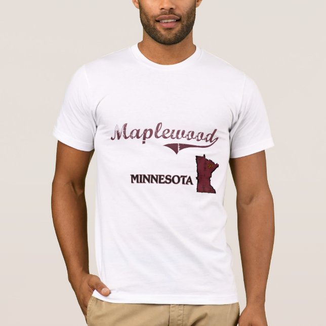 Klassiker för MaplewoodMinnesota stad Tee (Framsida)