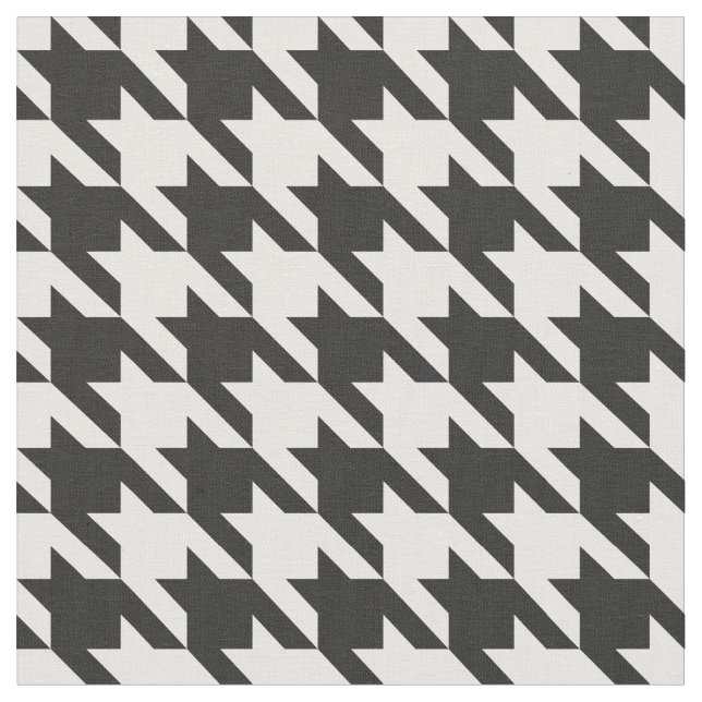 Klassiker Houndstooth Tyg (Närbild)