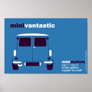 Klassiker kortkort skåpbil utställning poster