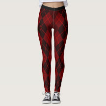 Klassiker-Röda-Argyle (c) XS-XL_Leggings_