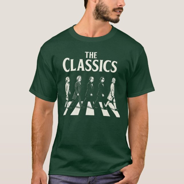 Klassiker Rollig Klassisk Musik Kompositör Parodi  T Shirt (Framsida)